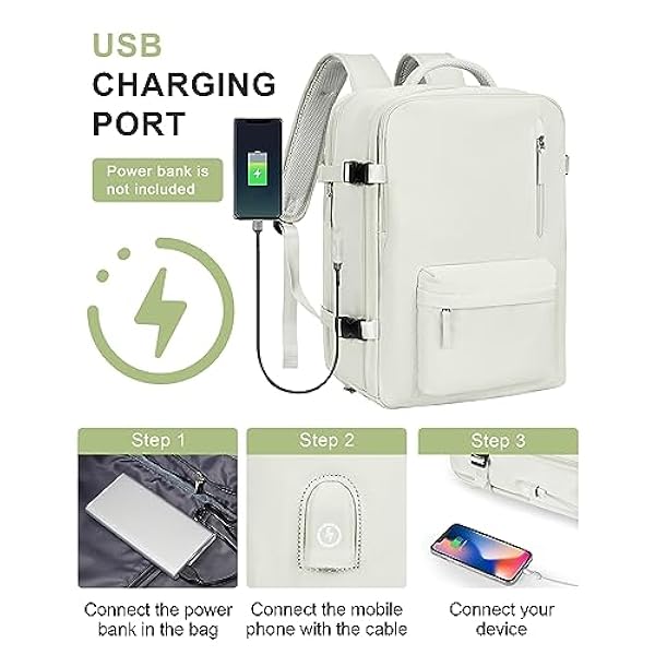 Borse da Cabina per Ryanair 40×20×25 Bagaglio a Mano Easyjet 45×36×20 Borsa Zaino da Viaggio, Zaino da trekking,Zaino Casual per laptop da 14 pollici per scuola con porta di USB