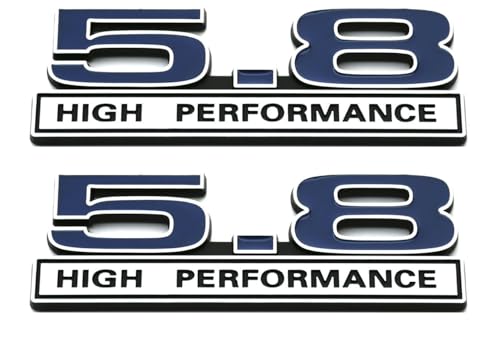 Image of 2pcs 5.8 High Performance Engine Emblems Badge 3D Decals Stickers Cars Trucks (Blue)