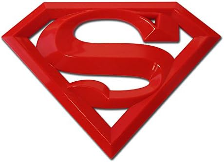 Elektroplate Superman - Emblema de metal de gran tamaño de 7 x 5 pulgadas (con licencia oficial)