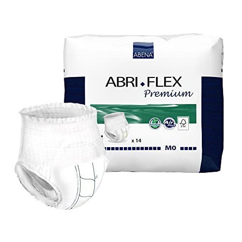 Abena Abri-Flex Premium Protective Underwear, Level 0, Medium, 14 Count