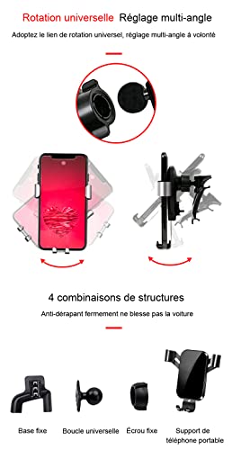 Support de téléphone XC90 pour Volvo - Accessoire de fixation console centrale 2015-2024 - 6
