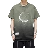 [Goodfeel] Tシャツ メンズ 半袖 メンズ 七分袖 プリント 夏服 レイヤード 大きいサイズ おしゃれ カジュアル プルオーバーッ 人気 ゆったり トップス