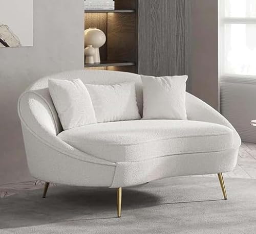 Image of 2-Seater Wooden Sofa Set | Compact, Cushioned Wooden Loveseat for Living Room & Bedroom | Stylish Wooden Couch for Small Spaces (Beige)
