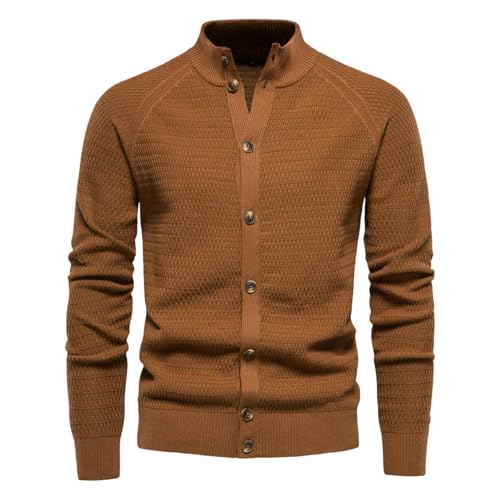 Cárdigan de punto para hombre ideal para reuniones de negocios en invierno