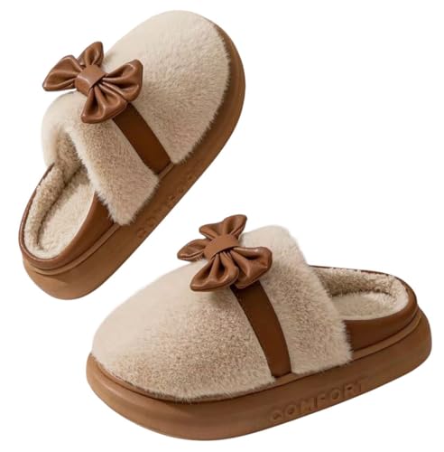 Warm Winter Slippers Flip Flops Women Fashion Fur Slip on for Hou...