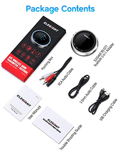 image for ELEGIANT Bluetooth 5.1 Transmitter Receiver Visible, Wireless Audio Ad