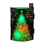 サンリオ(SANRIO) クリスマスカード メッセージカード クリスマス ライト＆メロディー 黒地にツリー JXPM 13-5 244236