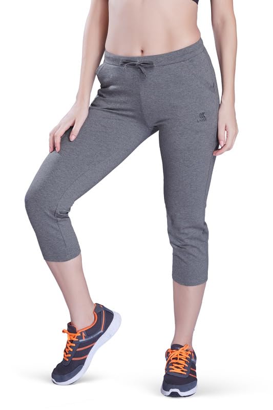 Image of Slim FIT Stretchable Capri with Side Pockets for Women