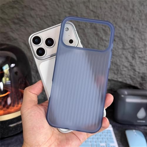 Coque silicone pour iPhone 17 Pro Max avec rayures 3D antichoc