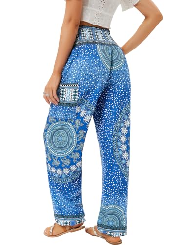 QIANXIZHAN womens Boho Palazzo Slacks