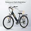 Eleglide T2 Vélo Électrique Adulte 100KM, Moteur 250W, Freins Hydrauliques, Batterie 486Wh, E-Bike Urbain pour Homme Femme, 27.5" Vélo de Ville,VTC #5
