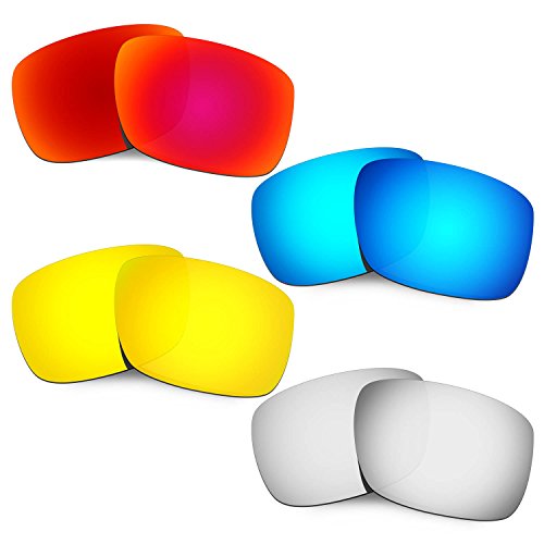 Lentille de rechange Oakley Drop Point rouge et or pour lunettes de soleil sport