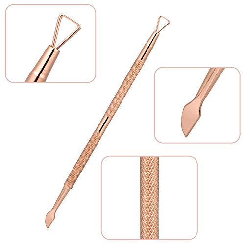 Jolintek Nagelhautentferner Set, 3pcs Nagelhautzange mit Nagelhautschieber, Edelstahl Nagelzangen Set Maniküre und… – Bild 6