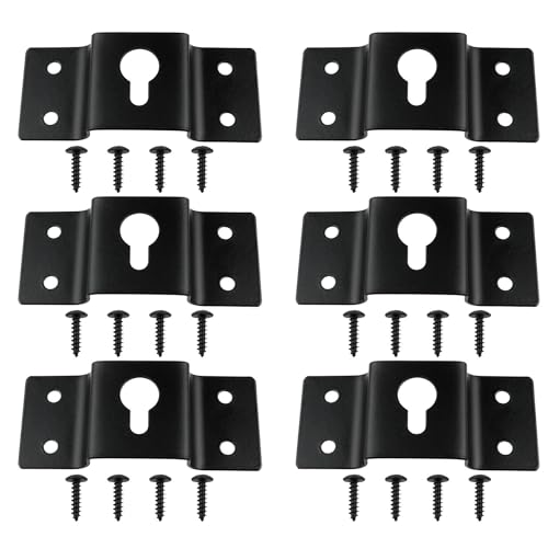 Xhziy 4 Pack Bookshelf Speaker Wall Mount Brackets with Screws