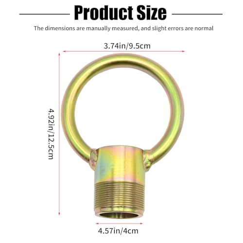 Image of Saihisday 91-904551 Outboard Lifting Ring Tool, Lifting Eye Tool Universal Lifting Ring, 1 1 /2 inch-16 TPI Threads, Replacement for Marine for Yamaha 2-Stroke 50Hp for Mercruiser MT0022 18-9896