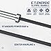 E.T.ENERGIC 7ft Olympic Powerlifting Barbell 44lb Olympic Bar 1500-lbs Capacity Available with Hard Chrome Sleeves for Deadlift, Squat and Bench