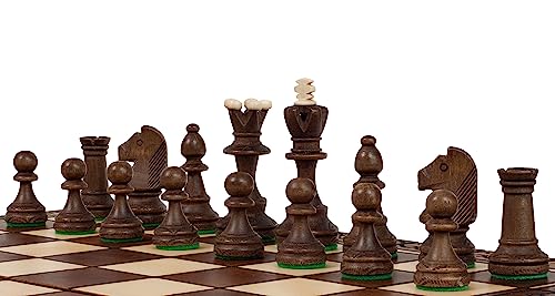 Jeu d'échecs de luxe Senator en bois : le cadeau idéal pour esthètes