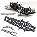 SPYMINNPOO RC Chassis Plate, Carbon Fiber CNC Machining Chassis Plate Compatible with YD2-Z RC Racing Car Sportinggoods Body Parts(Black£©