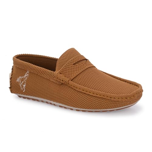 Image of Knit Loafers for Men Casual Fashion and Formal Slip-On Comfortable and Flexible Lightweight Slip Resistant Breathable Machine Washable Trendy Driving Loafers shoes for Men's Designed for all Seasons