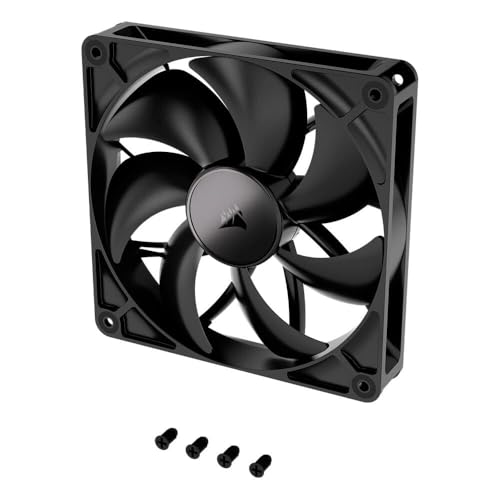 Image of CORSAIR RS140 140mm PWM Fans - Daisy-Chain Connection - Low-Noise - Magnetic Dome Bearing - Dual Pack - Black