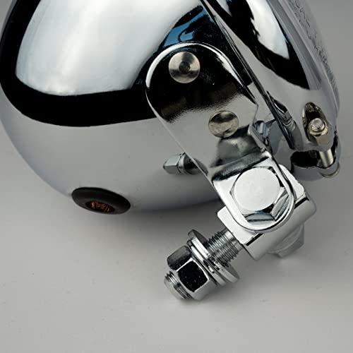 Faretto cromato 4 1/2-e Omologato, diametro 115 mm...