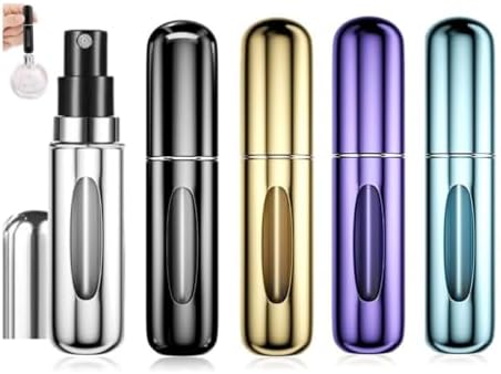 5 PCS 5ML Refillable Perfume Atomizer, Portable Mini Spray Bottle...