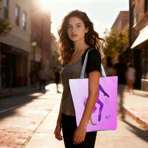 Bolso Tote con Estampado de Gimnasia para Mujer miniatura 2