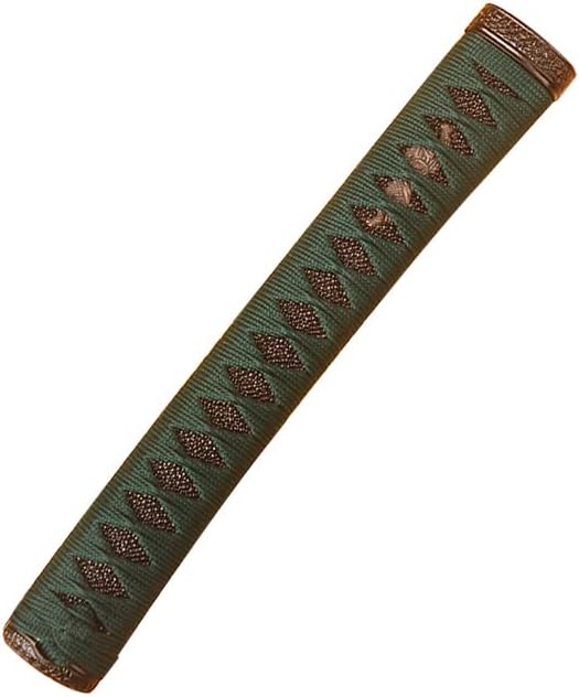 Tsuka Japanese Samurai Sword Katana Handle Fittings 10.2in Tsuka (Green)