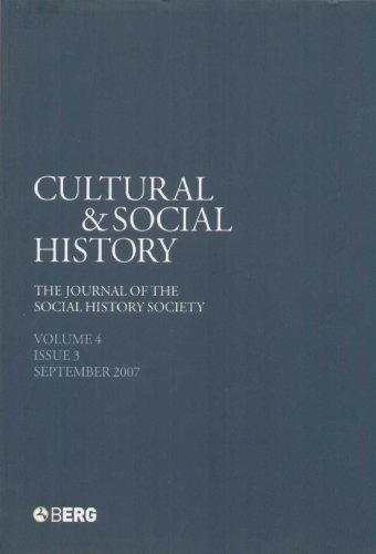 Cultural and Social History (v. 4 issue 3)