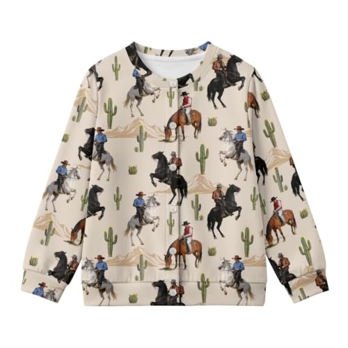 Image of Girls Cardigans Sweater Long Sleeve Crew Neck Button Down Sweaters School Outerwear for Kids Fall Winter Tops