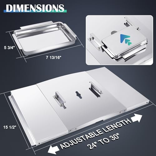 Pièces Nexgrill 4 brûleurs avec grille et bac à graisse réglable
