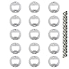 Metalen flesopener-inzetstuk Muur flesopener flesopener wandmontage gepersonaliseerd Voor wordt gebruikt om het gewenste bier of sap te openen in bars, huizen, keukens, restaurants en feesten (15 stuks)