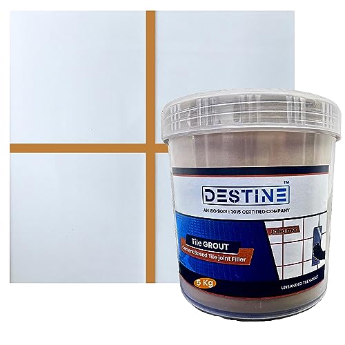 Image of DESTINE Tile Grout (16 COLOURS) (ALL PACKS: 100 Gm, 400 Gm, 800 Gm, 1 Kg, 3 Kg, 5 Kg), Waterproof, Cement Based Tile Joint Filler, Crack Filler, Tiles Gap Filler, Tile Grout (5 Kg, Jaisalmer)