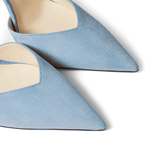 Image of LauraVicci Women's Heeled Sandals Crystal Chain Ankle Straps Rhinestones Buckle High Heels Stiletto Slip On Wedding Party Satin Dress Shoes