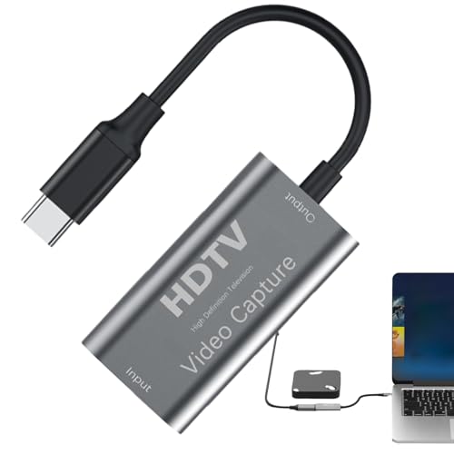 Dispositivo de Captura 4K – Grabador U S B c para Streaming, Adaptador U S B 3.0 | Capturadora de Interfaz Multimedia de Alta Definición | Grabación Ultra HD para Juegos, Emisiones, Conferencias