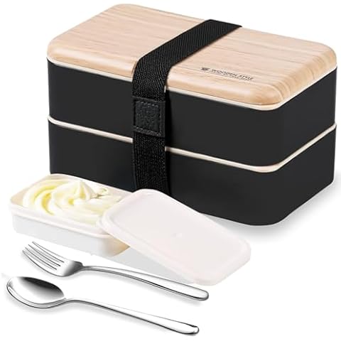 Original Bento Box Lunch Boxes Container Bundle Divider Lunch Container Cover
