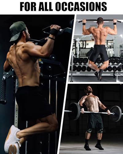 FitDA Zughilfen Haken Krafttraining für Männer &Frauen-Fitness Lifting Straps für Kreuzheben mit Handgelenkschutz-Zughilfe Haken-Gewichtheberhaken-Pull Up Zughilfe mit Haken Training
