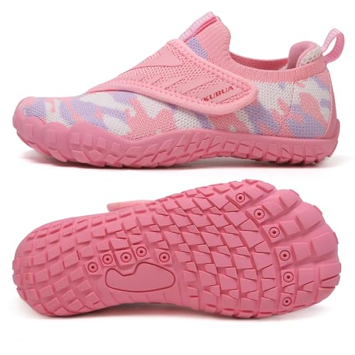 KUBUA Kids Hiking Water Shoes Boys Girls Barefoot Shoes Multifunctional Tennis Sneakers Toddler Little Big Kid