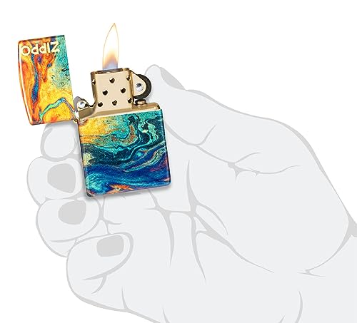 Encendedor Zippo diseño colorido 540 latón miniatura 6