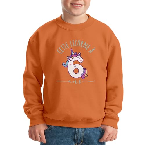 Sweatshirt enfant licorne 6 ans, le cadeau de célébration idéal