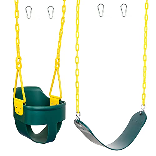 Review High Back Full Bucket Swing 3.0 and Heavy Duty Strap Swing Seat - Green Best Deal High Back Full Bucket Swing 3.0 and Heavy Duty Strap Swing Seat - Green