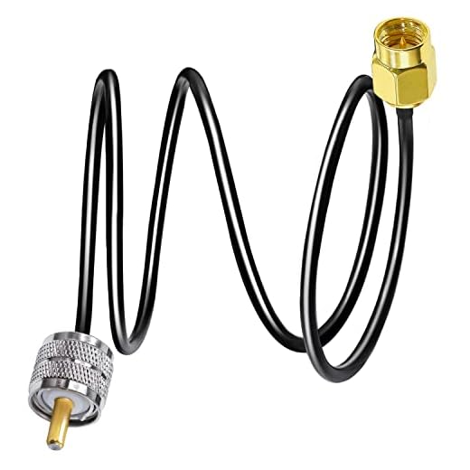 TUOLNK Cable de extensión SMA a UHF RG58 3.3 pies (1M) SMA macho a SO239 PL259 Cable flexible de antena WiFi PL-259 Cable de ensamblaje coaxial RF para radio CB Radioaficionado