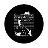 Zoom IMG-2 carino gatto distressed musica note