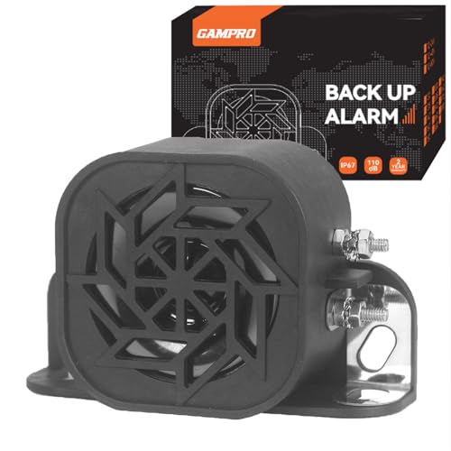 Image of GAMPRO 780 Back-up Alarm 12V-80V 110dB IP67 Waterproof Dust-Proof Reversing Warning Alarm with Super Loud Beeper Tone for Truck Van Forklift Car Lorry Agricultural Vehicles (with Steel Plate)