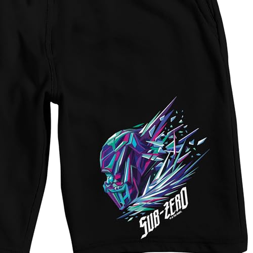 Mortal Kombat Klassic Sub-Zero Adult Black Sleep Pajama Shorts2