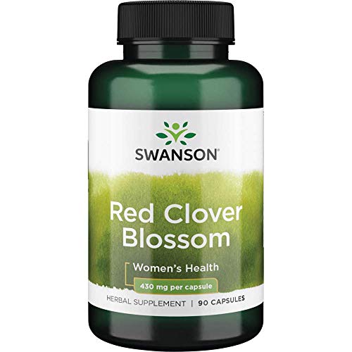 Swanson Red Clover Blossom 430 Milligrams 90 Capsules