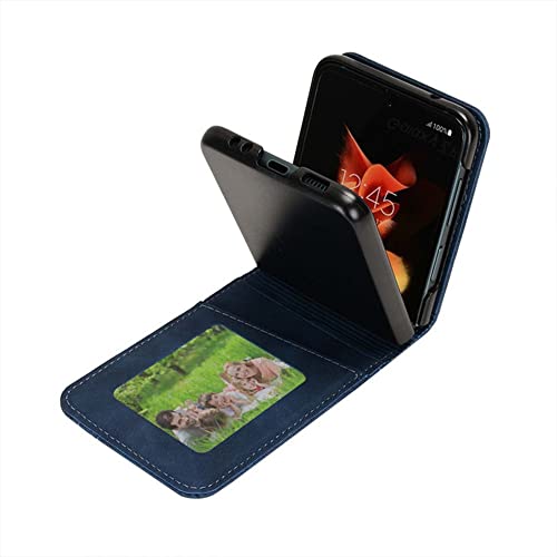 Housse de protection Samsung Z Flip 4 en cuir noir premium