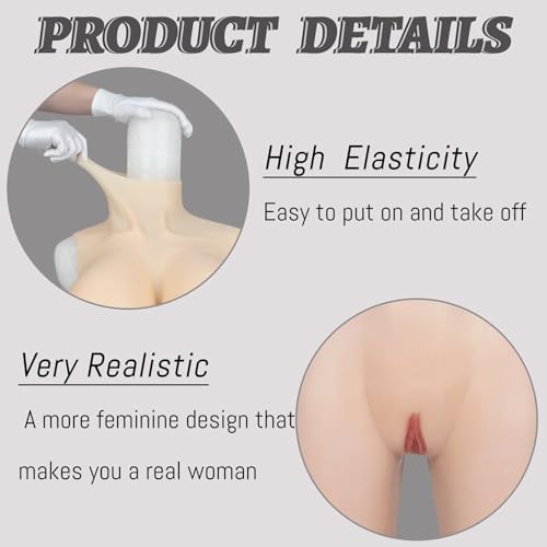 Image of Silicone Bodysuit Fake Vaginal C-G Cup Silicone Bodysuit For Crossdressers Transgender Cosplay Drag Queen