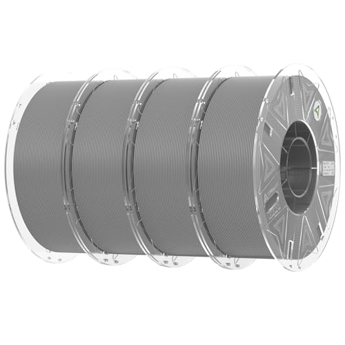 Image of Creality Hyper PLA Filament 1.75mm Gray 4KG, RFID 3D Printer Filament for High Speed 30-600mm /s, PLA Filament Support CFS, Fits for K2 Plus and Most 3D Printers 1kg(2.2lbs) /Spool