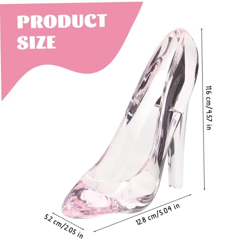 Glass Slipper, High Heels Crystal Shoes Ornament Princess Slipper Figurine Decoration for Birthday Party Wedding Gift.3